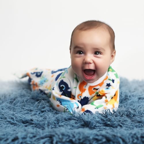 Image of SleepingBaby Zipadee-Zip Transition Swaddle - Cozy Fleece Wearable Blanket with Two-Way Zipper for Baby Sleep - Monster Madness, Small (4-8 Month)