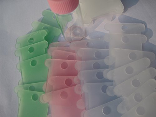 50 Pcs Cross Stich Thread Organiser And 1 Needle Bottle,Plastic Floss Bobbins 40X37Mm ，Bottle 5.5Cmx2.5X2.5Cm #TOP2