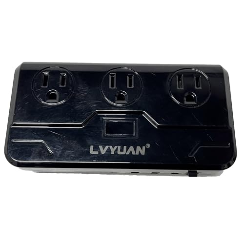 200W Car Power Inverter, LVYUAN DC 12V to 110V/120V AC Car Plug Adapter Outlet with [20W USB-C] /USB-Fast Charger(18W) / 4.8A Dual USB/car Charger for Laptop