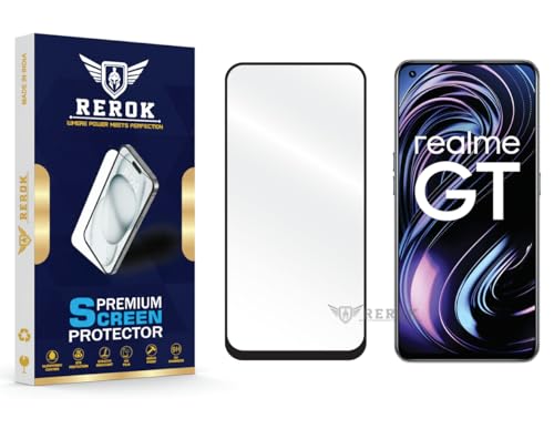 Image of Gorilla Tempered Glass Screen Protector Compatible with Realme GT 5G [Pack of 1] | Edge-to-Edge, Bubble-Free, Case Friendly, Easy Installation Kit