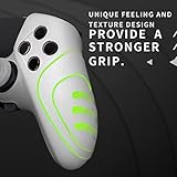 PlayVital Guardian Edition Anti-Slip Ergonomic Silicone Cover Case for ps5 Edge Controller, Soft Rubber Protector Skin for ps5 Edge Wireless Controller with Thumb Grip Caps - Glow in Dark - Green - Image 5