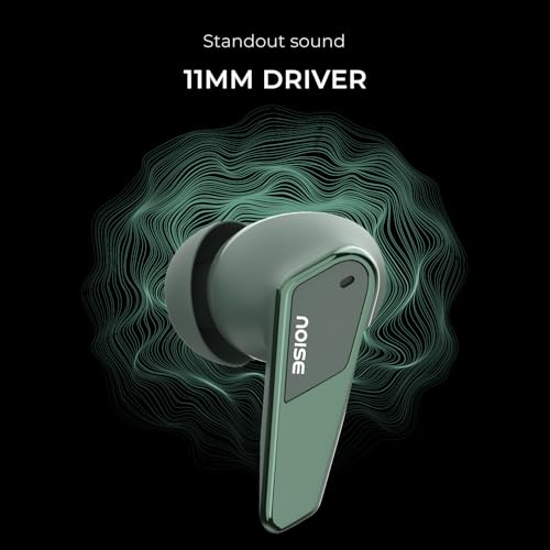 Image of Noise Buds N1 Pro Truly Wireless Earbuds with Metallic Finish, ANC(Upto 30Db), 60H of Playtime, Dual Pairing, Instacharge(10 Min=200 Min), BT V5.3(Chrome Green)