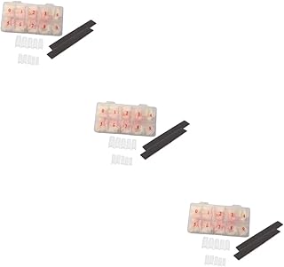 FOMIYES 3 Caixas 500 Pçs Unhas Falsas Brancas Meninas Unhas Falsas Gel Kit De Unhas De Gel Preto Para Meninas Pontas De Unhas De Meia Cobertura Pontas De Unhas Falsas Unhas Postiças DIY