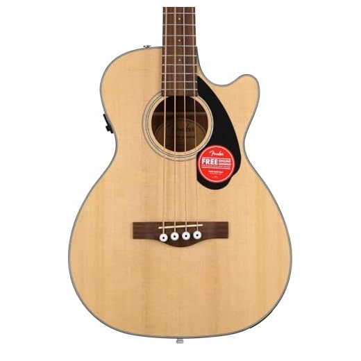 Fender Bajo acústico CB-60SCE, diapasón de nogal, natural, Incluye cursos virtuales gratuitos en Fender Play
