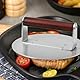 Burger Smasher 21.5CM,Grillpresse 1.15kg Edelstahl Smash Burgerpresse mit Holzgriff für Fleisch,Patty,Hamburger,Steak,Bacon,Wurst,Professionelles Barbecue Zubehör (21.5CM)
