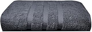 Bath Towels 600gsm Zero Twist Cotton | 1 Pack 70x120cm | Large Quick Drying & Highly Absorbent for Pool Spa Gym & Daily Use Luxe Hotel Quality (Jet Black, 1)