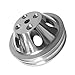 DEMOTOR PERFORMANCE Double Groove Pulley Polished Aluminum For SBC Chevy LWP Water Pump