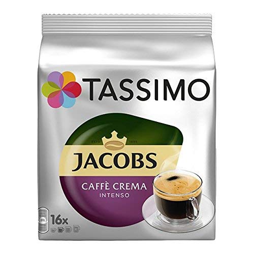 Tassimo Jacobs caffè crema intenso, confezione da 2 (32 porzioni)