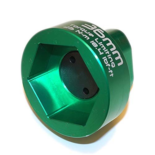 KLICK WRENCH 2 Stage 36mm Torque Limiting Oil Filter Wrench, Green, 6061-T6 Aluminum