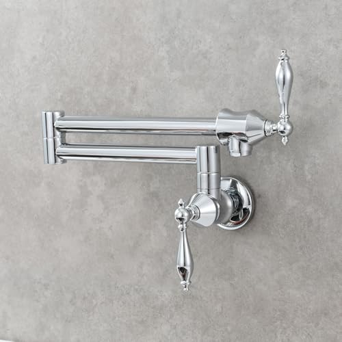 Robinet mitigeur mural en laiton installation monotrou eau froide pour cuisine - 2