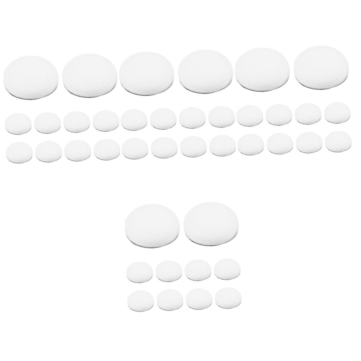 HOMSFOU 4sets Card Making Blending Brushes Distress Ink Sponge Replacement Compact Size Blending Pads for Distress Ink Supplies 10pcs*4