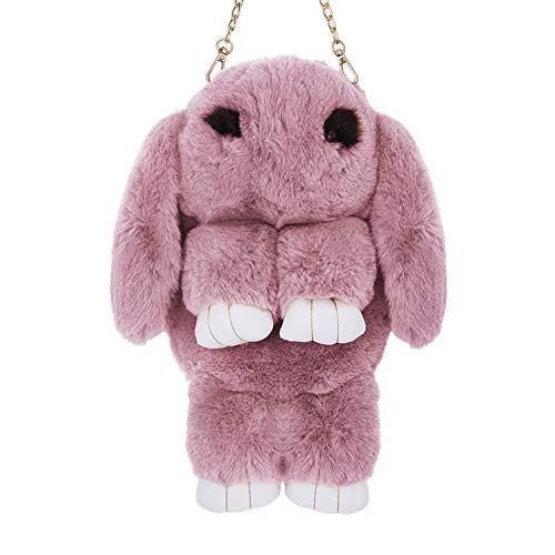 Classy Bag Bunny Rabbit Soft Sling Bag, Cute Plush Rabbit Bag With Chain, Traveling Bag, Soft Hand Bag For Girls-picture-46