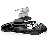 Rubber Coated Plastic Hangers (Black)