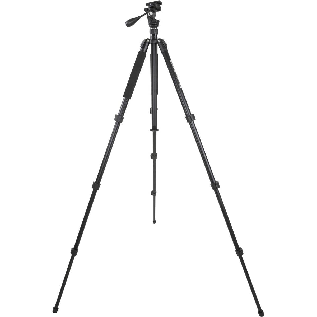 Celestron Hummingbird Fast Action Pan Tilt Head Tripod, 23-68-inch Height, Black