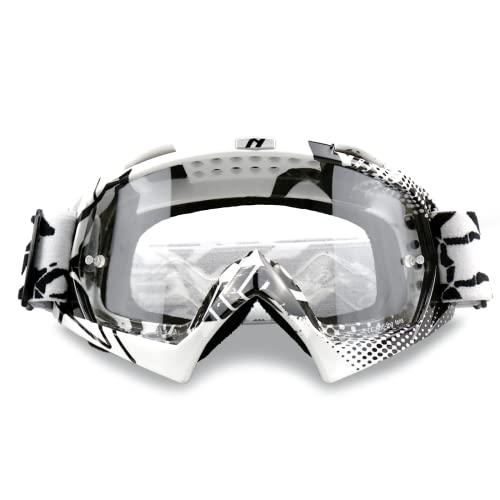 NENKI Lunettes de Moto cross, Lunettes de Protection Anti-UV, Lunettes de ski pour Activités de plein air, Masque Moto cross confortables