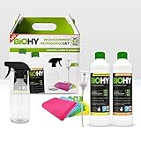 BiOHY Wohnzimmer-Reinigungsset | Bio Konzentrat für den Wohnbereich | Ideal für Polster & Teppiche | porentiefe & kraftvolle Reinigung | nachhaltig & biologisch abbaubar