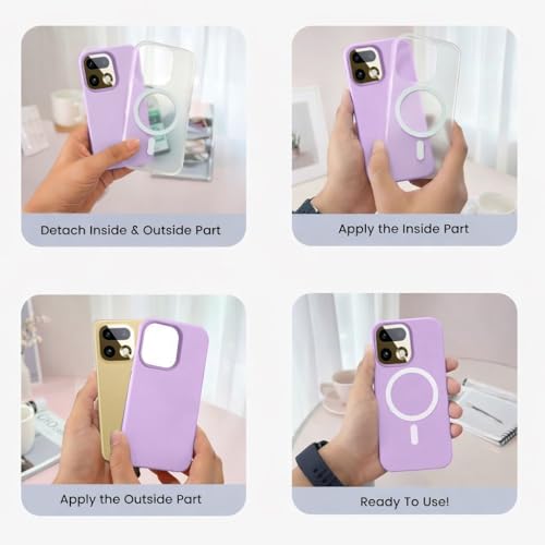 Image of AeoFit Matte Back Cover for vivo V70 Elite 5G | Shockproof Soft TPU Case with Camera Protection | Slim & Lightweight Back Cover Case for vivo V70 Elite 5G (Purple)
