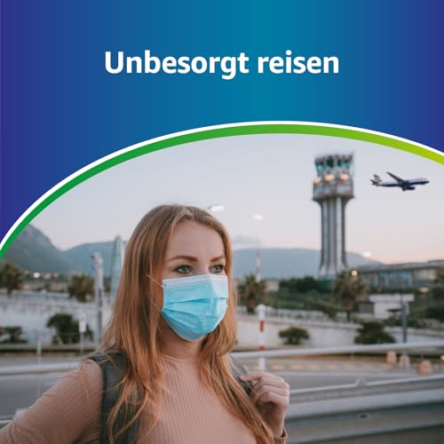 ADESTE – 100x Einweg OP Masken Typ IIR, 3-lagig, spritzwassergeschützt, konform mit UNI EN 14683:2019+AC:2019, BFE >98%