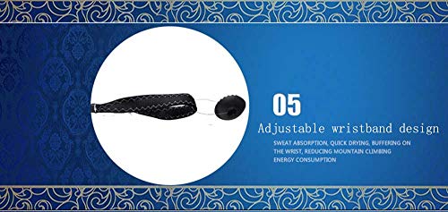 Bâtons de randonnée télescopiques en aluminium avec sangle de poignet réglable