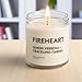 Fireheart Bookish Reading Candle - Literary Inspired Gift for Readers, Writers, Bibliophiles, Bookworms & Book Lovers | Handmade in USA, Non-Toxic, Vegan & Cruelty-Free | 9 oz