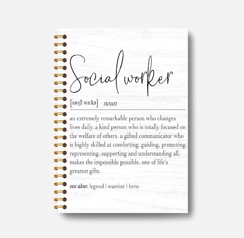 Carnet de notes de travail social A5 : cahier travailleur social pour diplôme