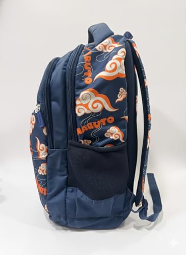 Image of STRIDERS Naruto School Bag for Kids Spacious Durable Rolling Backpack with Padded Comfortable Straps & Fun Design Perfect for School Travel & Play (18 Inch)