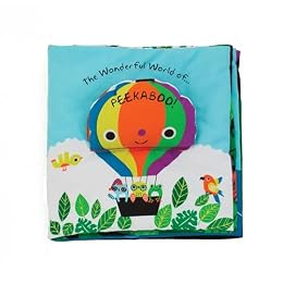 Melissa & Doug Soft Activity Baby Book - The Wonderful World of Peekaboo! Lift The Flap Busy Book for Toddlers, Sensory Toys for Babies and Toddlers