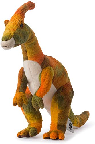 WWF Plüsch 15200010 WWF00737, WWF Parasaurolophus (43 cm), Realista, Supersuave, Realista, Peluche para abrazar y amar, se Puede Lavar a Mano