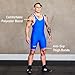 Elite Sports Men’s wrestling singlets, Standard Singlet for Men Wrestling Uniform (Blue, Medium)