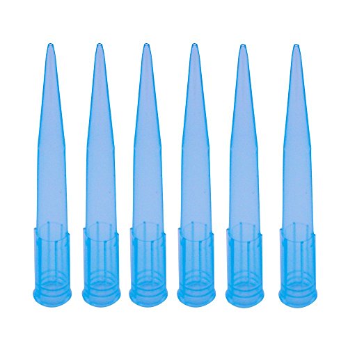 Eowpower 02-059-001 500 Pieces Clear Blue 1000 Ul 1 Ml Laboratory Lab Plastic Liquid Pipette Pipettor Tips cover