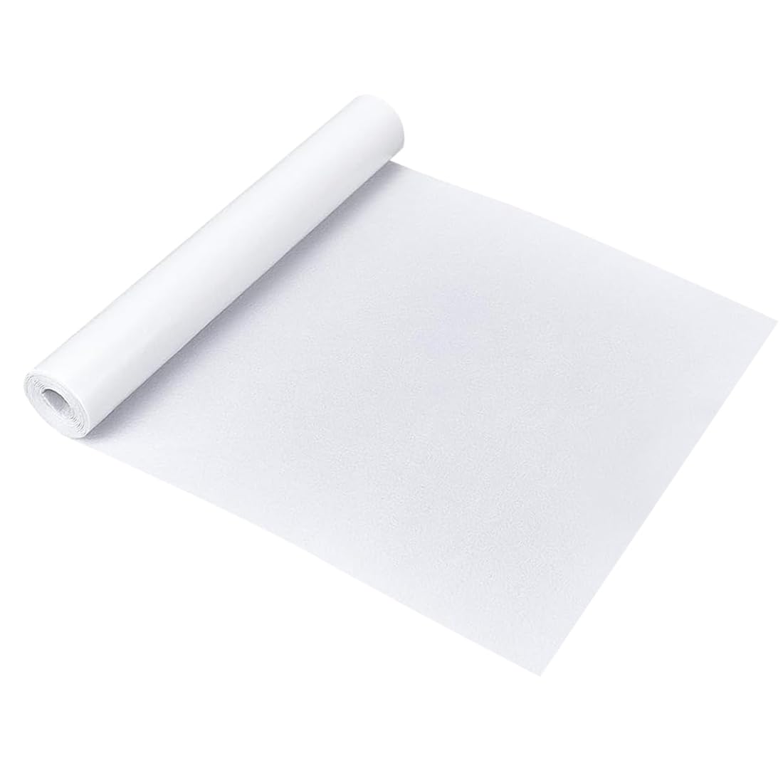 Gohytal Filz Selbstklebend Weiss, 40x220cm Klebefilz Selbstklebend, Bespannstoff aus Filz, Selbstklebender Filzstoff Möbelgleiter, Innenraumverkleidung Bastefilz für DIY Box Liner, Weiß, 1mm Dicke