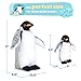 Madzee 3 Pieces Plush Penguin Set, Mom and Babies, Stuffed Animal Toy Gifts for Kids