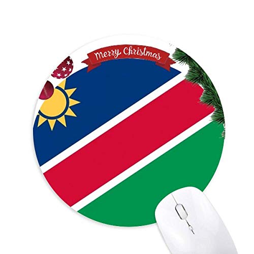 la namibie pour l'afrique du drapeau national tapis de souris en caoutchouc de sapin de noël