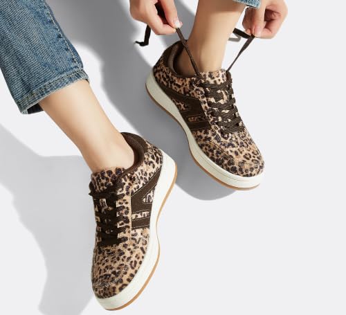 Image of LUCKY STEP Women Retro Gum Sole Fashion Sneakers