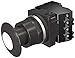 Siemens 52BP2JBA Heavy Duty Illuminated Push-Pull Unit, 30mm, White, 1-3/4" Metal Mushroom Head, 2 Position Maintained, 1NO+1NC Contact, 480V AC Transformer, Incandescent Bulb, BlackMax