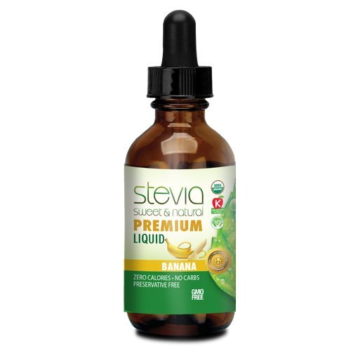 Stevia International Stevia Sweet & Natural Banana, 1 oz (30 ml) Liquid