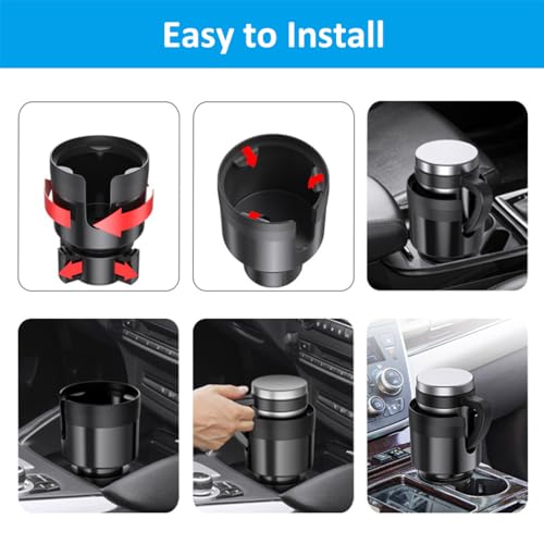 PengGengA Auto Getränkehalterung Auto Getränkehalter Expander Cup Holder Verstellbarer Becherhalter Flaschenhalter für Große Flaschen und Becher