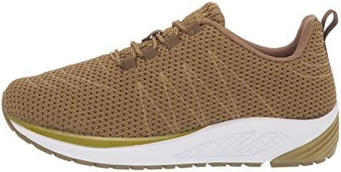 Propét Mens Tour Knit Sneaker, Olive, 12 Wide US | Image 7