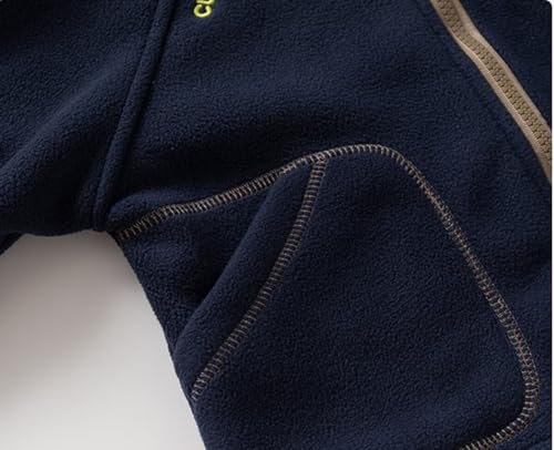 Kids Boys Zipper Jacket Fleece Coat Warm Winter Outwear4