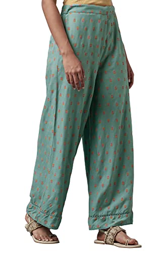 Image of W for Woman Women's Floral Printed Parallel Regular Fit Pants