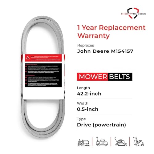 Image of MightyRugged M154157 Drive Belt for John Deere Z425 Z445 Z465 EZtrak