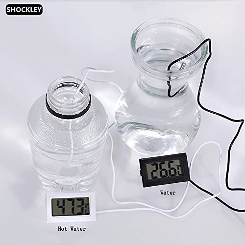 Image of Shockley Combo of XH-W1209 50~100 digital temperature controller thermostat with 3inch fan + 12v 2amp adapter + alligator clip + DC Female Jack + Thermometer TPM-10