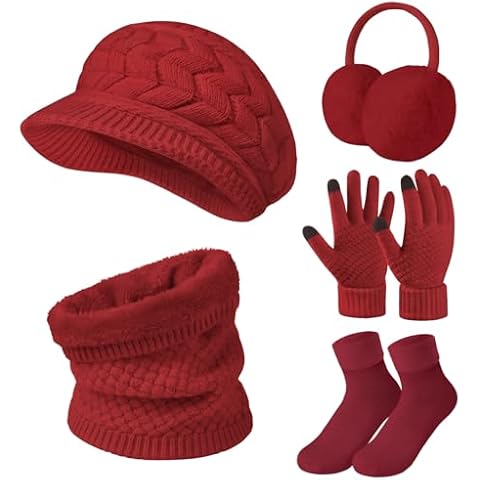 Niwicee Women Winter 5 PCS Set Cover