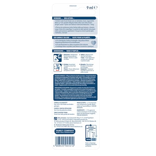 Dr. Beckmann eXpress Fleckenstift | Effektiver Fleckentferner für unterwegs | Schnelle und einfache Lösung | 9 ml (1er Pack)