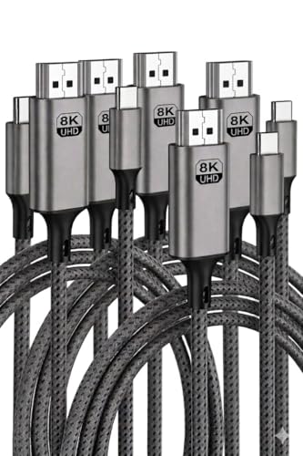 Cable USB C a HDMI 2.1 8K para MacBook y iPhone 16 con Thunderbolt 4 7