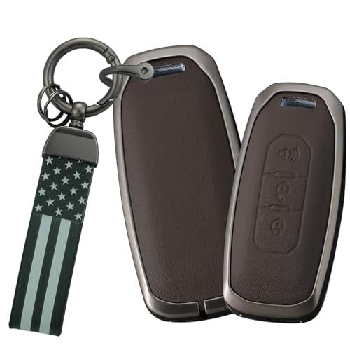 Coque de clé Ford Territory 2022 2023 boîtier marron titane 3 boutons