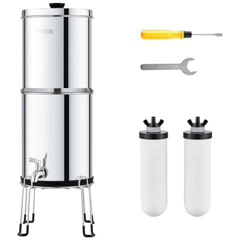 VEVOR 2.25G Stainless Steel Water Filter System Cover