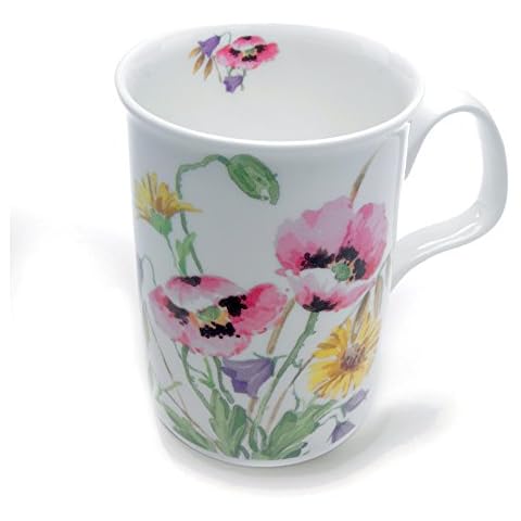Roy Kirkham English Meadow Pink Poppy Design Mug Cover