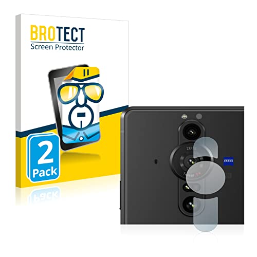 BROTECT Protector Pantalla para Sony Xperia Pro-I (SÓLO Cámara) Protector Transparente (2 Unidades) Anti-Huellas
