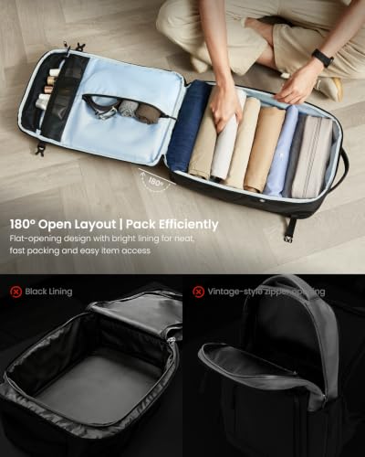 Image of Portal 28L Travel Backpack TSA Carry On Laptop One-Bag Men Women | Water Resistant Business Backpack with Luggage Sleeve, Flight Approved, Ideal for Long Travel, Work & Daily Commute